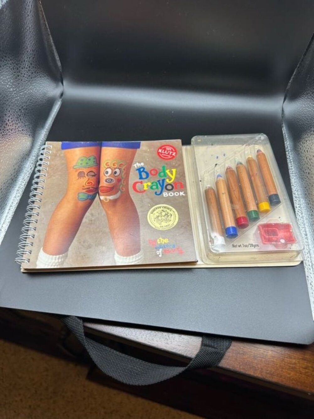 VINTAGE 1990S THE BODY CRAYON BOOK By KLUTZ